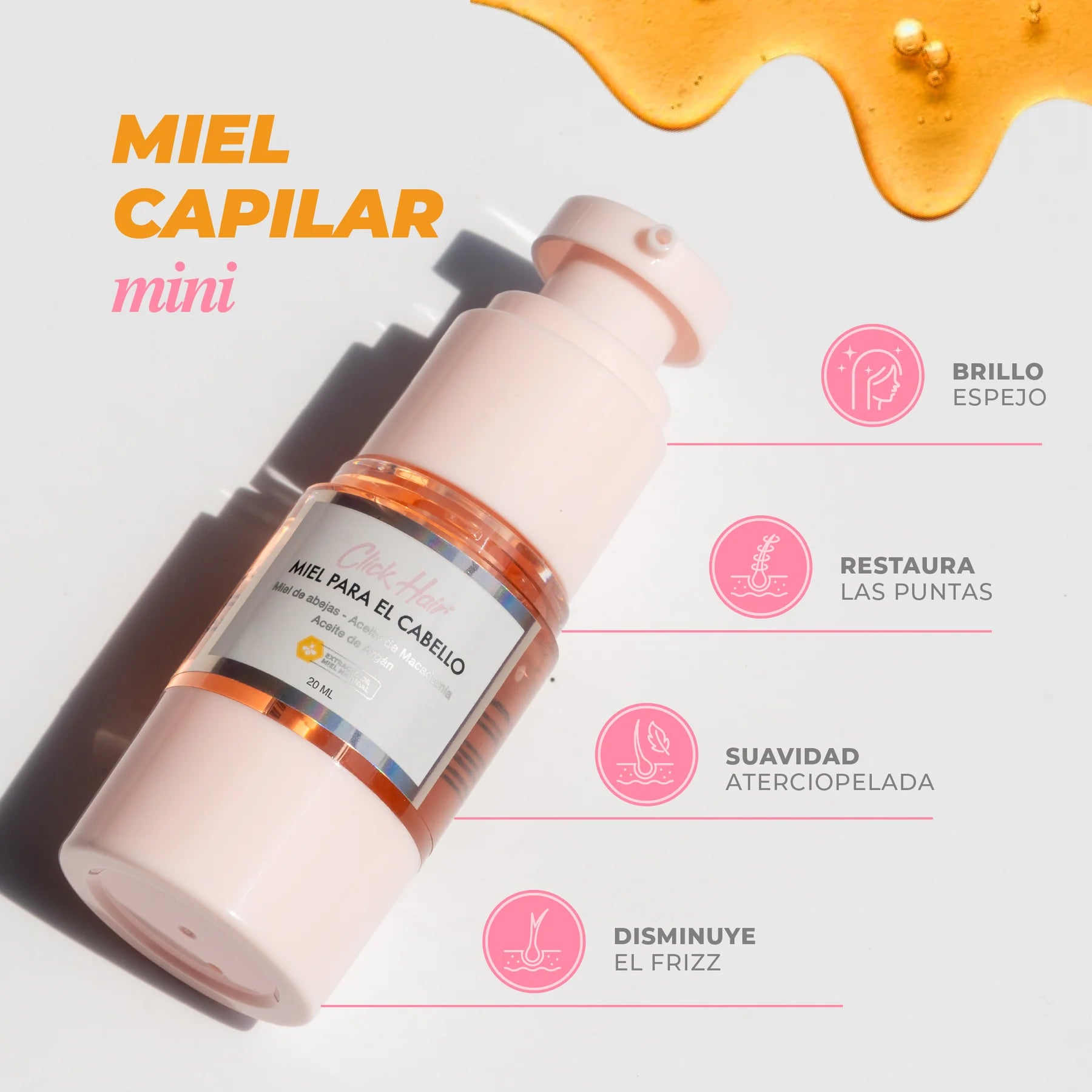 MIEL PARA EL CABELLO MINI CLICK HAIR